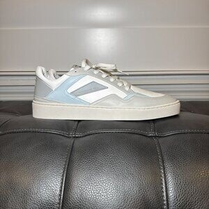 Thousand Fell Men's Court Low Top Sneaker White Blue Grey Size 9 Shoes